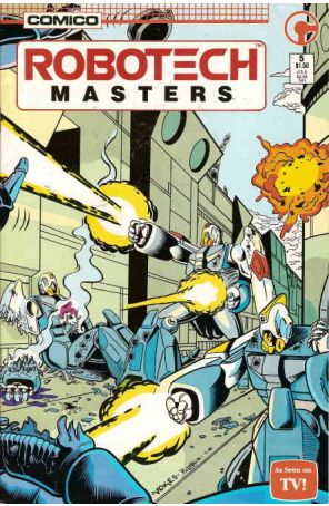 Robotech Masters 5 published by COMICO with cover art by Neil Vokes