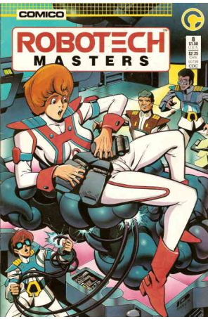 Robotech Masters 8 published by COMICO with cover art by Ken Steacy