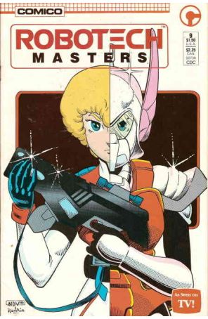 Robotech Masters 9 published by COMICO with cover art by Neil Vokes