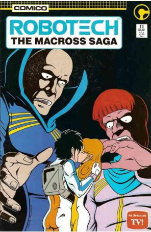 Robotech: The Macross Saga 11 published by COMICO with cover art by Mike Leeke