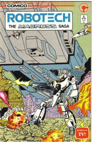 Robotech: The Macross Saga 2 published by COMICO with cover art by Neil Vokes