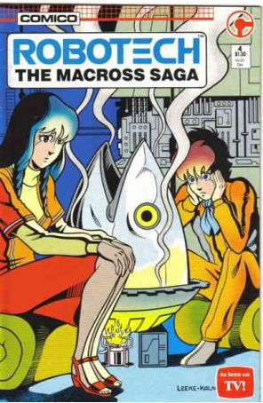 Robotech: The Macross Saga 4 published by COMICO with cover art by Mike Leeke