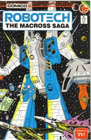 Robotech: The Macross Saga 5 published by COMICO with cover art by Mike Leeke