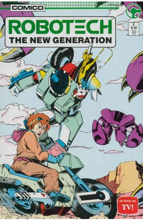 Robotech: The New Generation 1 published by COMICO with cover art by Dave Johnson
