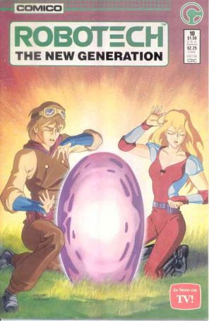 Robotech: The New Generation 10 published by COMICO with cover art by Tom Poston