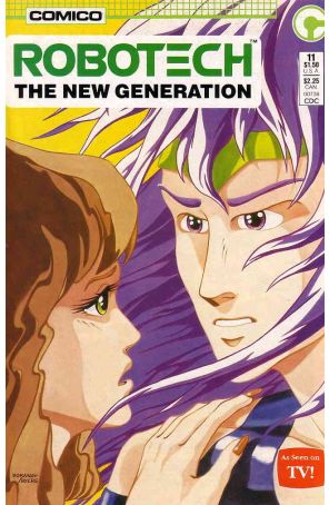 Robotech: The New Generation 11 published by COMICO with cover art by Reggie Byers