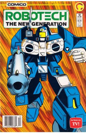 Robotech: The New Generation 12 (Newsstand) published by COMICO with cover art by Reggie Byers