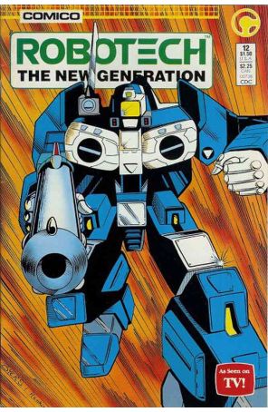 Robotech: The New Generation 12 published by COMICO with cover art by Reggie Byers