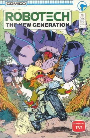 Robotech: The New Generation 14 published by COMICO with cover art by Dave Dorman