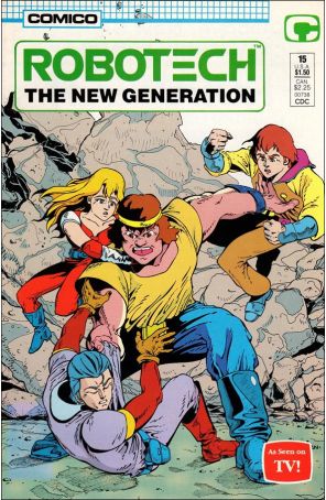 Robotech: The New Generation 15 published by COMICO with cover art by Dave Dorman