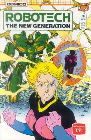 Robotech: The New Generation 16 published by COMICO with cover art by Dave Dorman