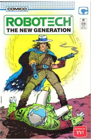 Robotech: The New Generation 21 published by COMICO with cover art by Dave Dorman