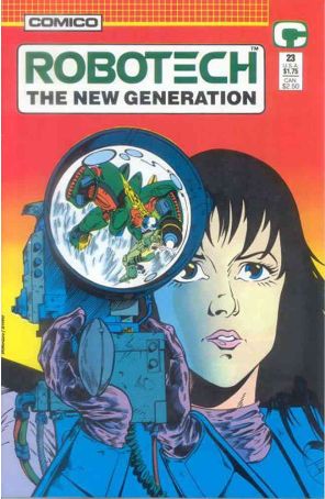 Robotech: The New Generation 23 published by COMICO with cover art by Dave Dorman
