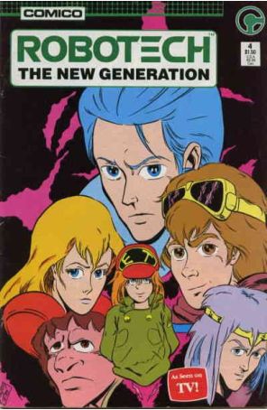 Robotech: The New Generation 4 published by COMICO with cover art by Dave Johnson
