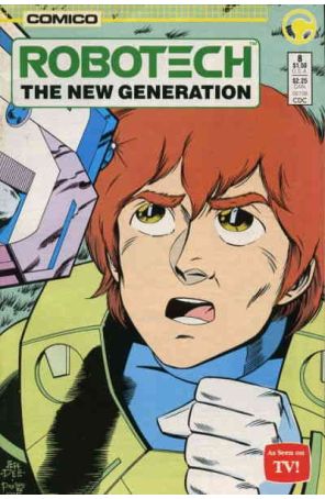 Robotech: The New Generation 8 published by COMICO with cover art by Jeff Dee