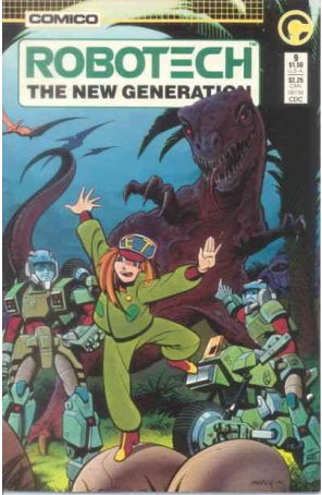 Robotech: The New Generation 9 published by COMICO with cover art by Ken Steacy