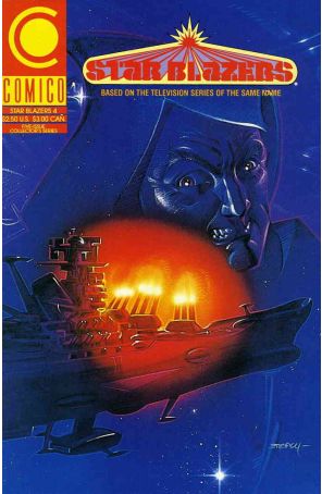 Star Blazers (Vol. 2) 4 published by COMICO with cover art by Ken Steacy