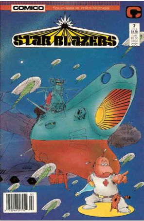 Star Blazers 2 (Newsstand) published by COMICO with cover art by Doug Rice