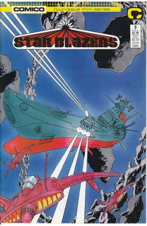 Star Blazers 3 published by COMICO with cover art by Doug Rice