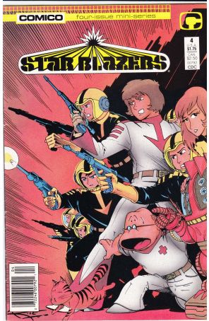 Star Blazers 4 (Newsstand) published by COMICO with cover art by Doug Rice