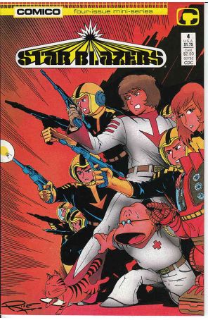 Star Blazers 4 published by COMICO with cover art by Doug Rice