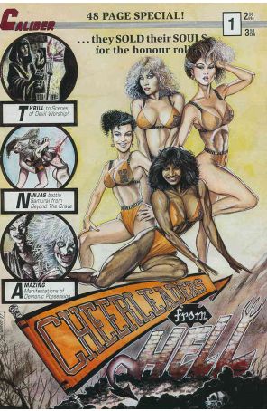 Cheerleaders from Hell 1 published by Caliber with cover art by Mark Bloodworth