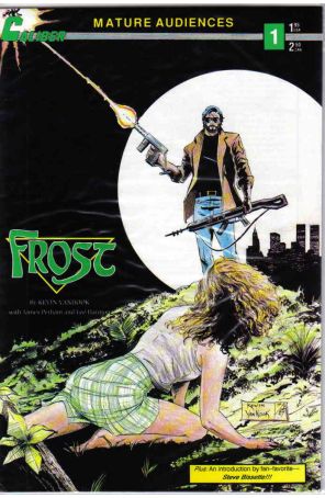 Frost 1 published by Caliber with cover art by Kevin VanHook
