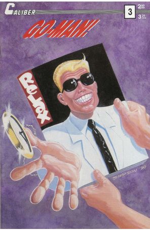 Go-Man! 3 published by Caliber with cover art by Don Simpson
