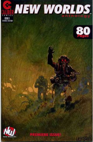 New Worlds Anthology 1 published by Caliber with cover art by Moebius