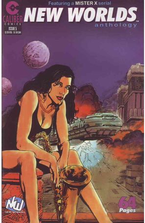 New Worlds Anthology 5 published by Caliber with cover art by Horus