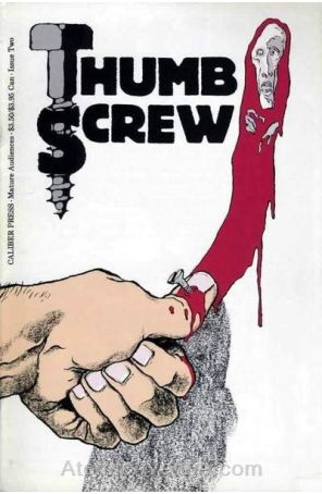 Thumb Screw 2 published by Caliber with cover art by Nathan Pride, John Dennis (back cover), Jason Moore (back cover)