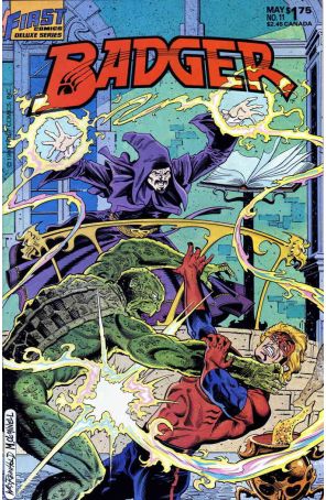 Badger 11 published by First with cover art by Bill Reinhold
