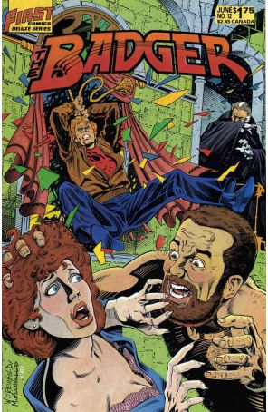 Badger 12 published by First with cover art by Bill Reinhold