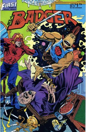 Badger 13 published by First with cover art by Bill Reinhold