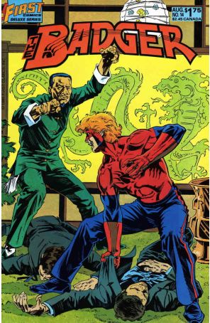 Badger 14 published by First with cover art by Bill Reinhold