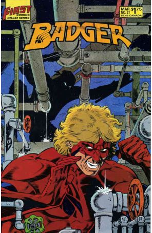 Badger 21 published by First with cover art by Bill Reinhold