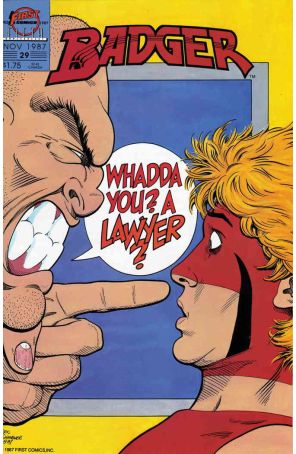 Badger 29 published by First with cover art by Eric Shanower