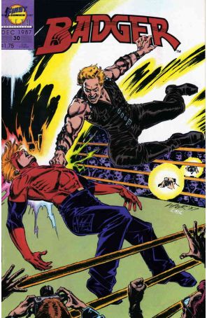 Badger 30 published by First with cover art by Bill Reinhold