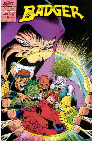 Badger 34 published by First with cover art by Mike Zeck