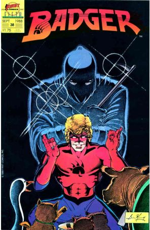 Badger 38 published by First with cover art by Brian Murray