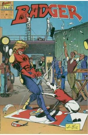 Badger 39 published by First with cover art by Brian Murray