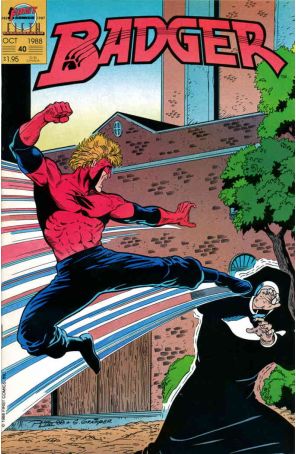 Badger 40 published by First with cover art by Ron Lim
