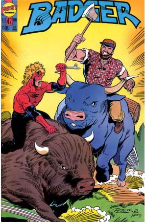 Badger 42 published by First with cover art by Ron Lim
