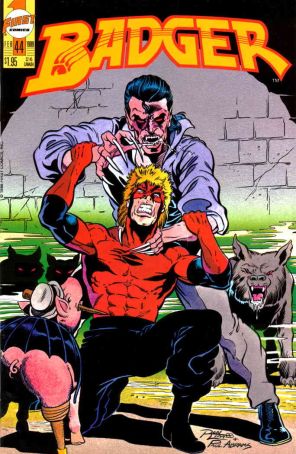 Badger 44 published by First with cover art by Ron Lim