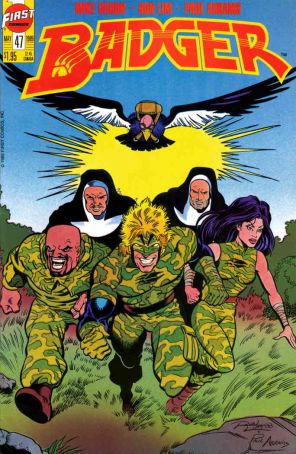 Badger 47 published by First with cover art by Ron Lim