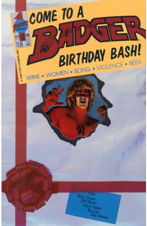 Badger 50 published by First with cover art by Jeff Butler