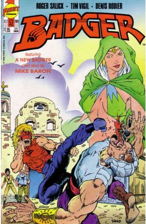Badger 52 published by First with cover art by Tim Vigil