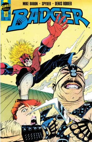 Badger 56 published by First with cover art by Neil Hansen