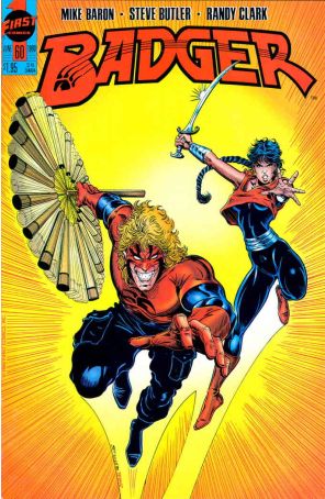 Badger 60 published by First with cover art by Steven Butler