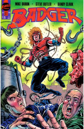 Badger 61 published by First with cover art by Steven Butler